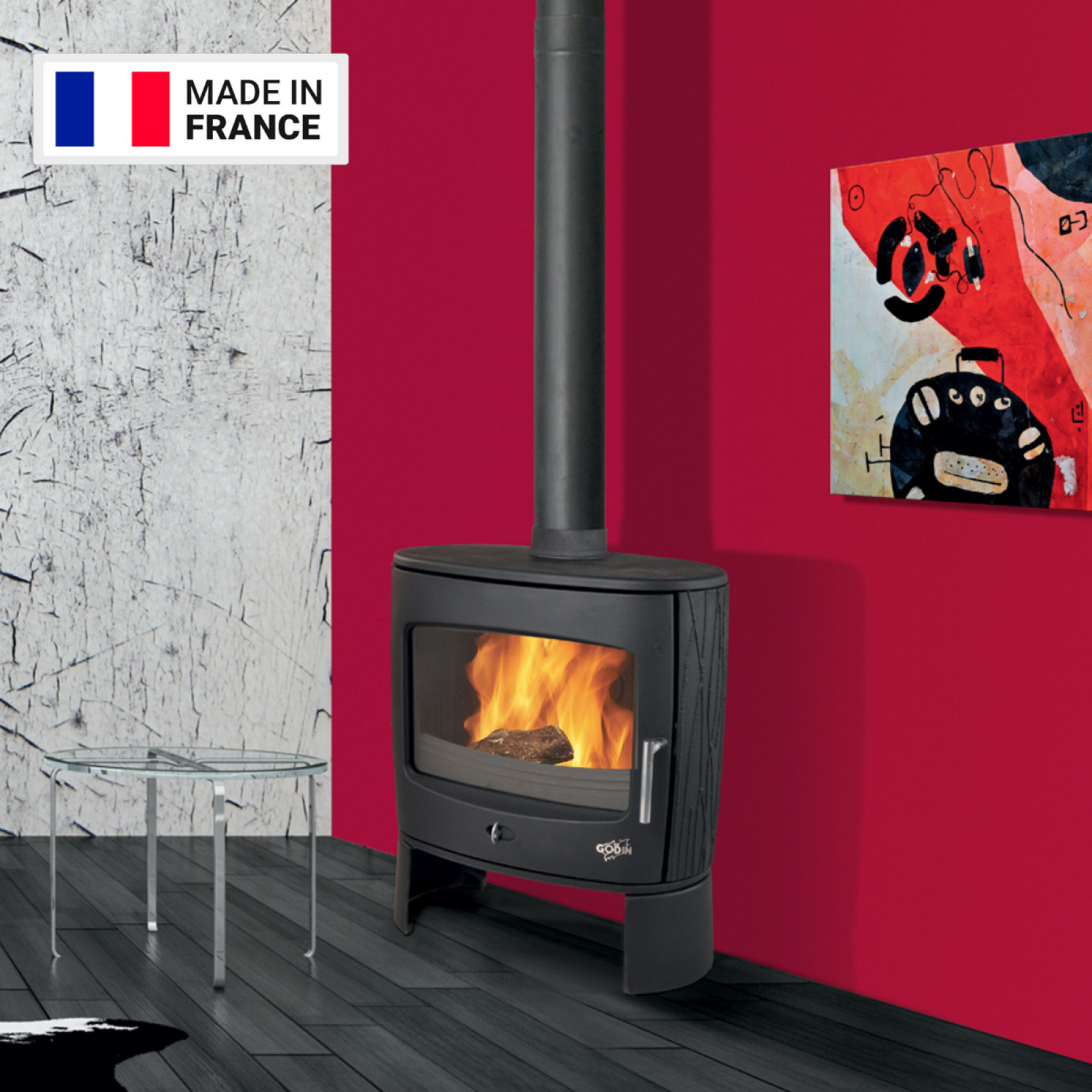 Poêle à Bois Eclipse Godin 8kW – Image 2